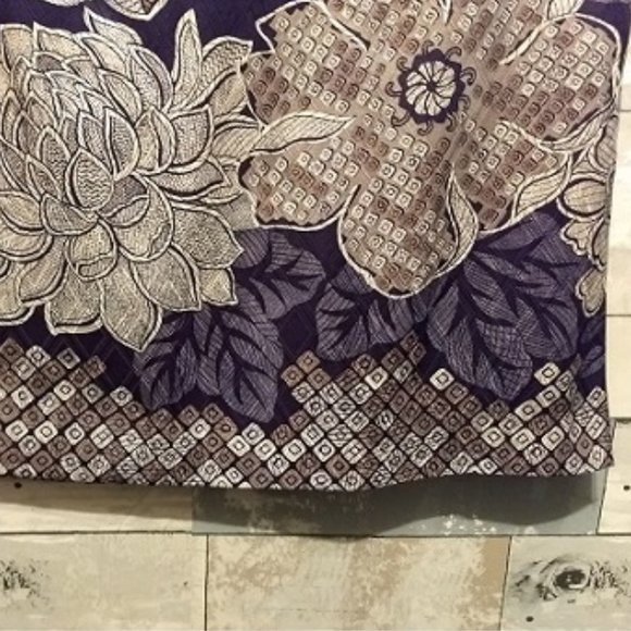 Talbots Floral Silk Cotton Blend Lined Skirt Size 6 - Picture 6 of 15